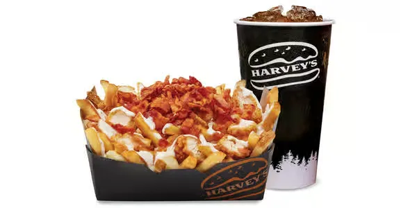 Large Chicken Bacon Ranch Poutine with 20 oz Soft Drink