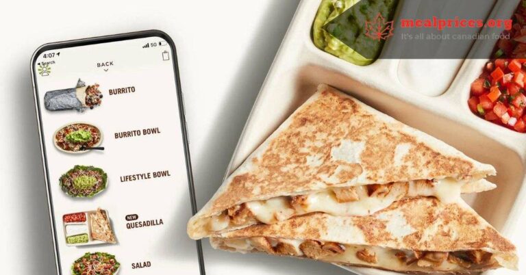 Chipotle Menu Prices Canada Updated September 2024