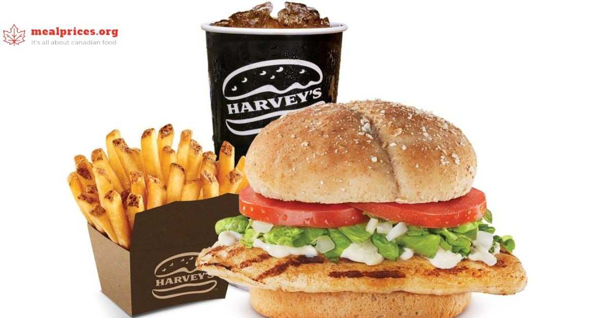 Harvey's Menu