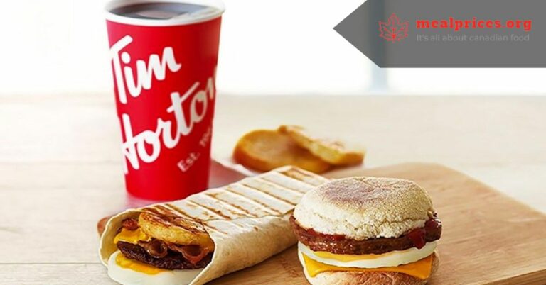 Tim Hortons Menu Prices Canada Updated September 2024